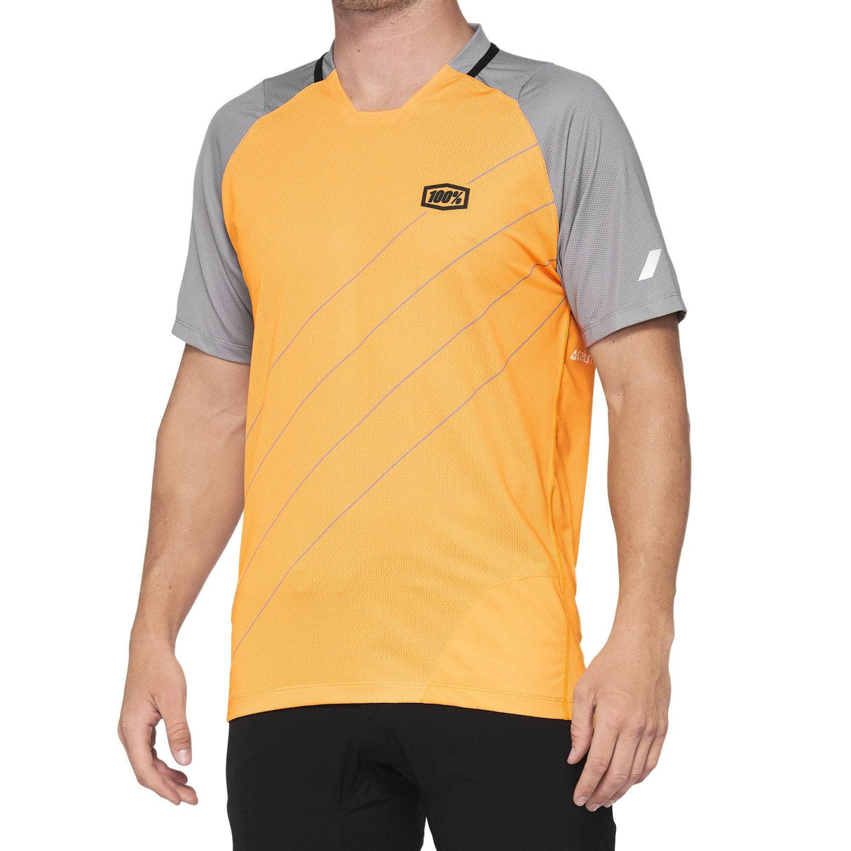 100% Celium Jersey Orange / Grey S