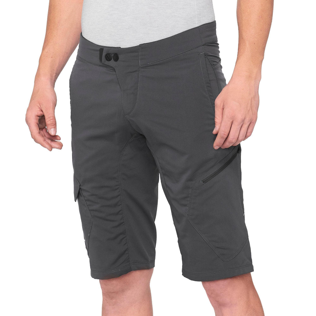 100% Ridecamp Shorts 2022 Charcoal 36"