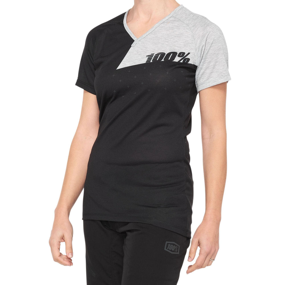 100% Airmatic Women's Jersey Black / Grey S