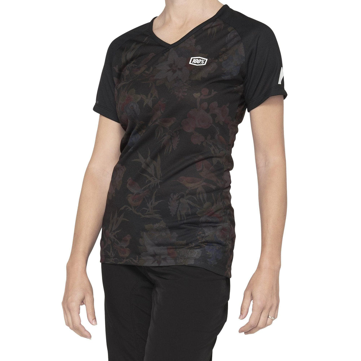 100% Airmatic Women's Jersery Black Floral L