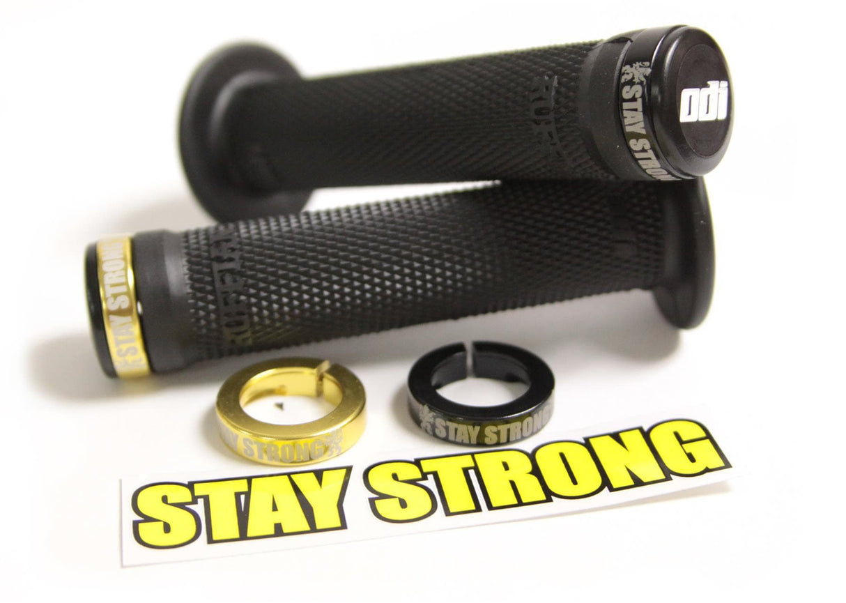 ODI Stay Strong BMX Lock On Grips 143mm - Black