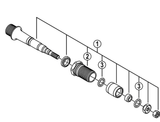 Shimano Spares PD-M540 left hand pedal axle assembly