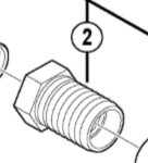 Shimano PD-M985 lock bolt, right