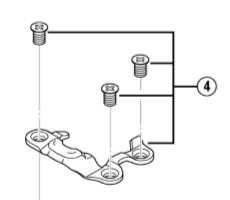 Shimano Spares PD-M530 body cover and fixing bolts; right