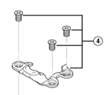 Shimano Spares PD-M530 body cover and fixing bolts; right