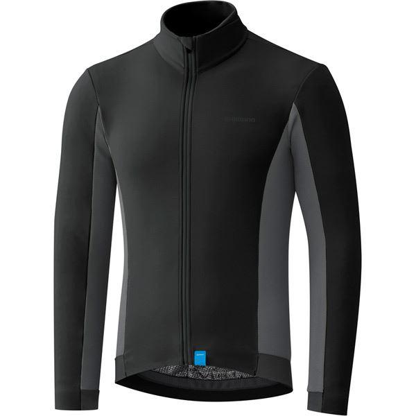 Shimano Clothing Men's Thermal Jersey, Black, Size M