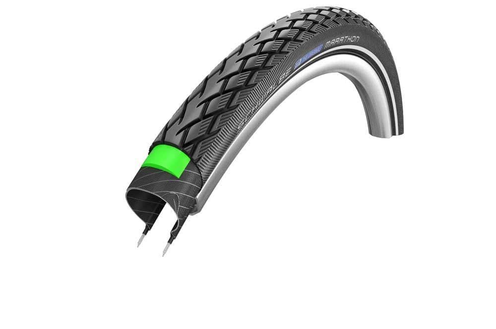 Schwalbe Marathon Greenguard, Black +Rflx - 26x1.25 - Black