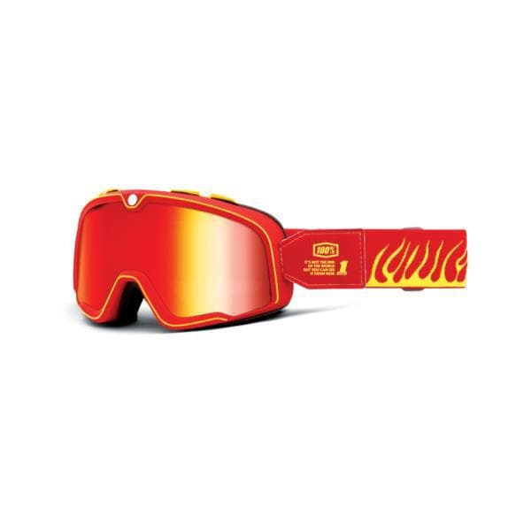 100% Barstow Goggle Death Spray / Mirror Red Lens