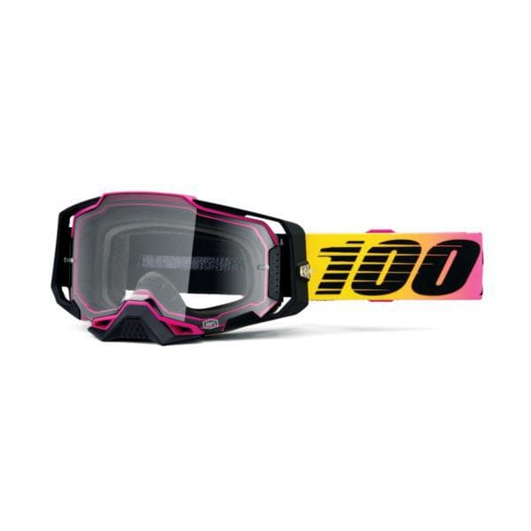 100% Armega 91 Downhill Dirt Bike Goggles - Clear Lens