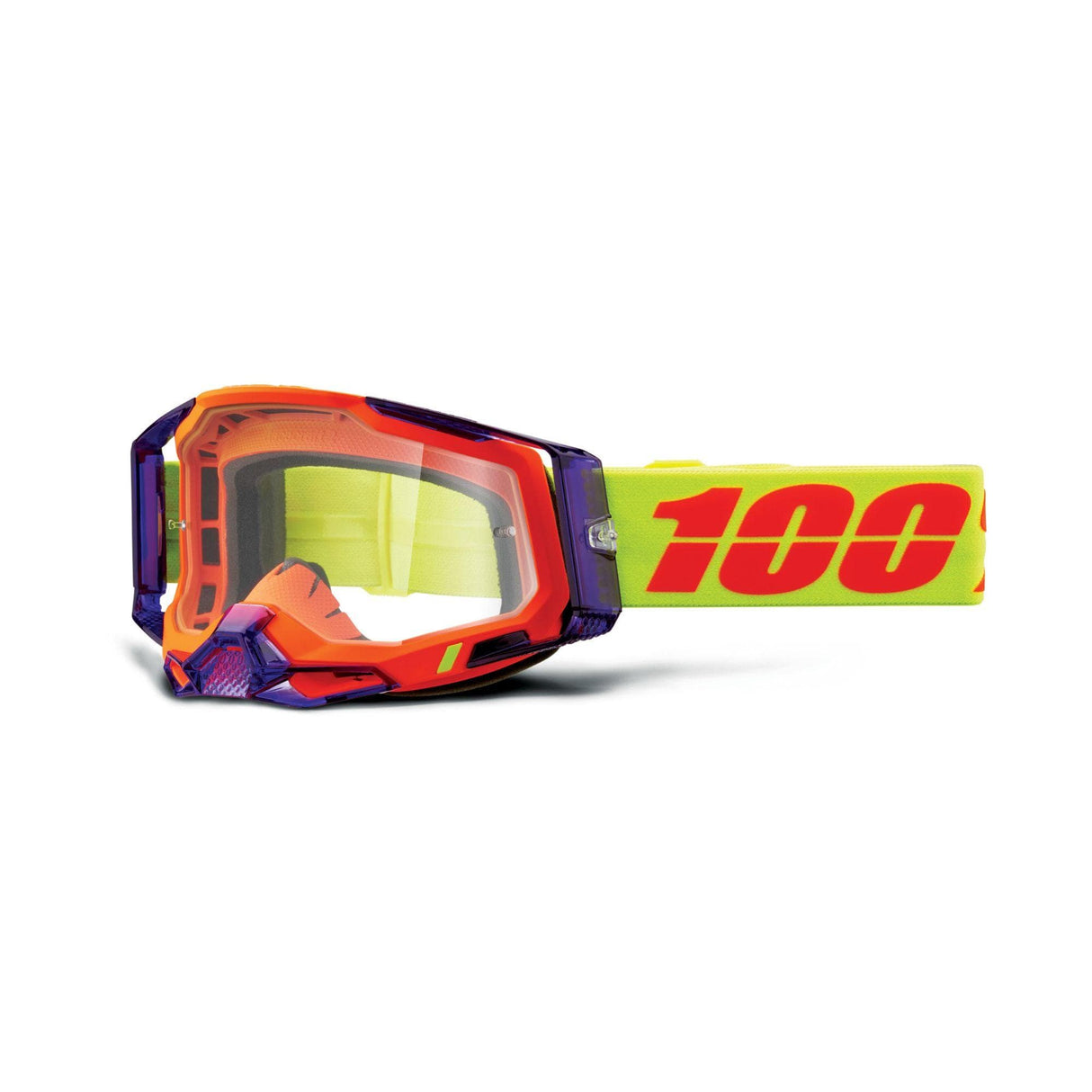 100% Racecraft 2 Goggle Panam / Clear Lens