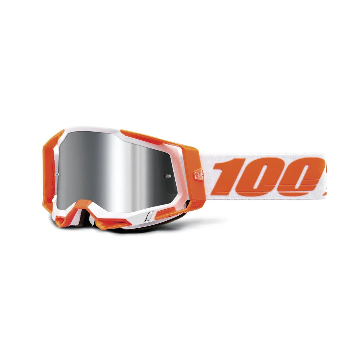 100% Racecraft 2 Goggle Orange / Mirror Silver Flash Lens