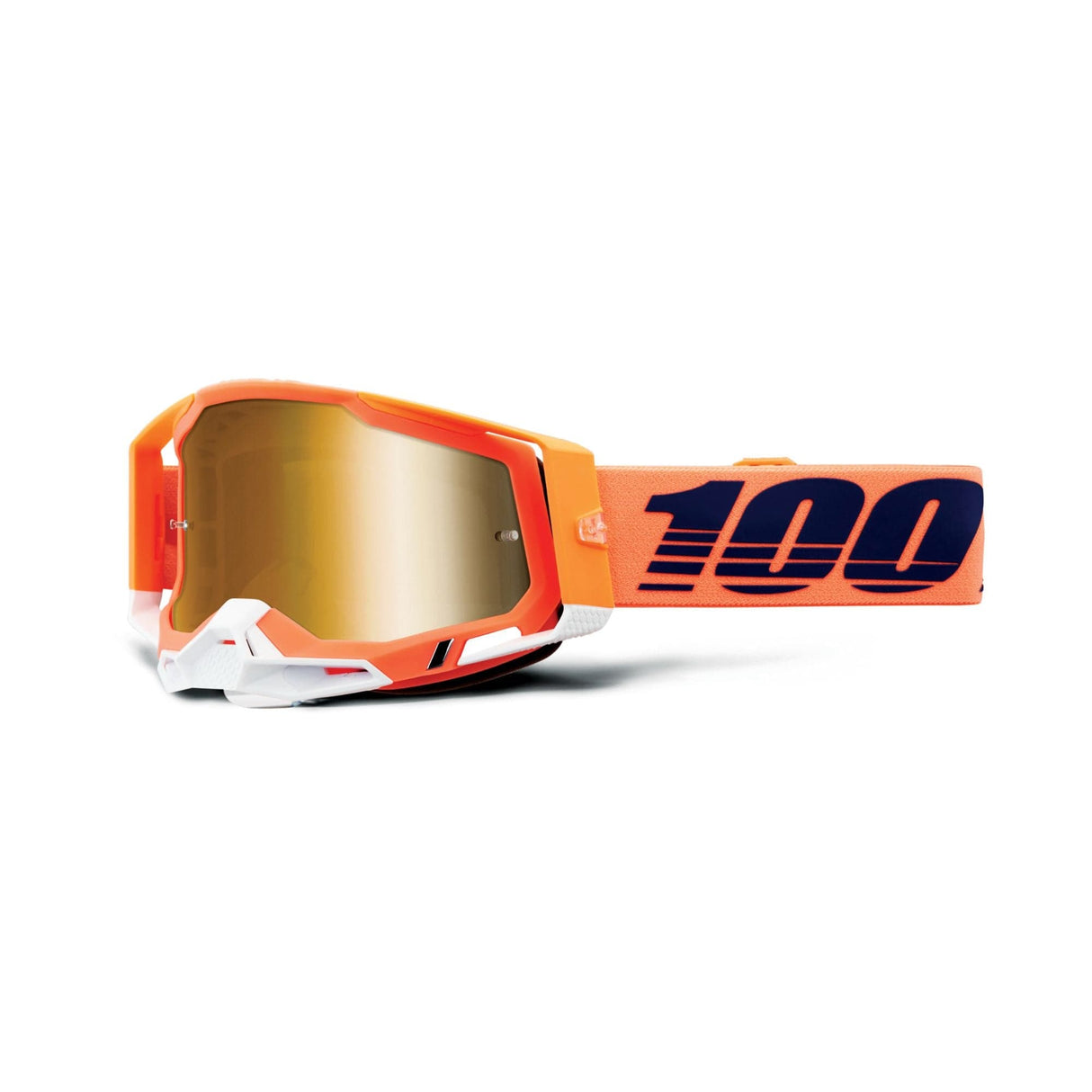 100% Racecraft 2 Goggle Coral / Mirror True Gold Lens