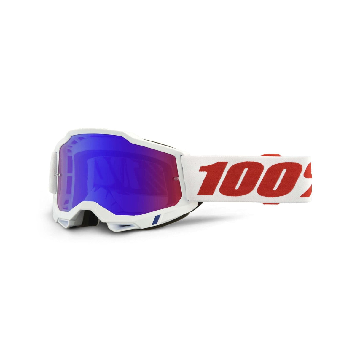 100% Accuri 2 Goggle Pure / Mirror Red/Blue Lens