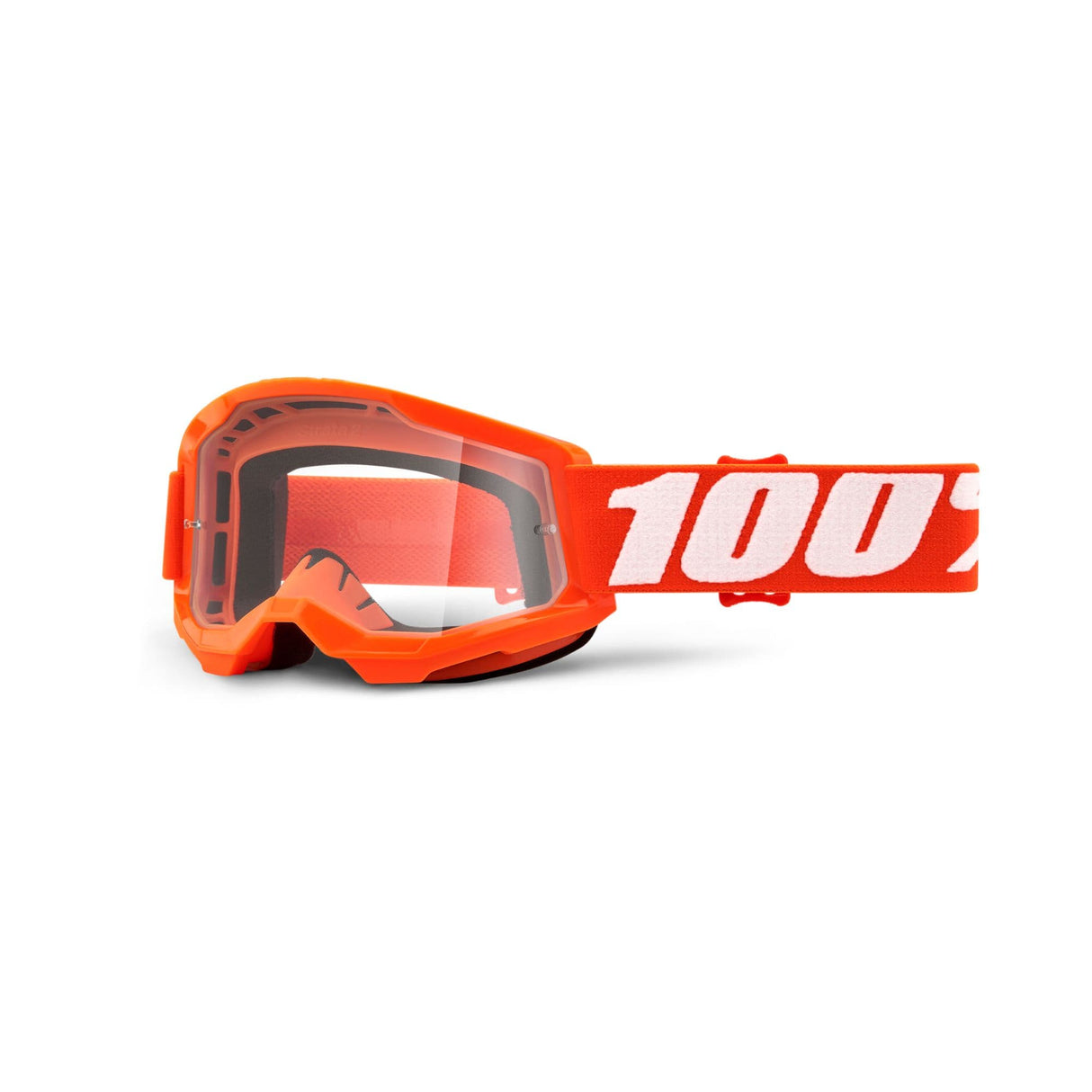 100% Strata 2 Youth Goggle Orange / Clear Lens