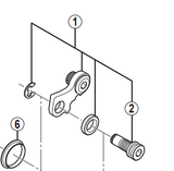 Shimano Spares RD-M670 bracket axle unit