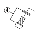 Shimano Spares FD-M971 cable fixing bolt and plate - M5 x 9 mm