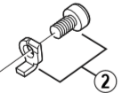 Shimano FD-M770 cable fixing bolt and plate M5 x 9 mm