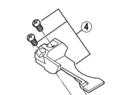 Shimano Spares FD-M770 stroke adjustment bolt and plate