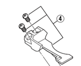 Shimano Spares FD-M770 stroke adjustment bolt and plate