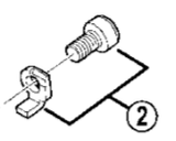 Shimano Spares FD-M660 cable fixing plate and bolt M5 x 8.5 mm