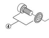 Shimano Spares FD-M661 cable fixing plate and bolt M5 x 10.5 mm