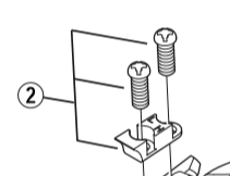 Shimano Spares FD-M591 stroke adjuster screws and plate; M4 x 10 mm