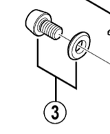 Shimano Spares FD-6700 cable fixing plate and bolt M5 x 8 mm