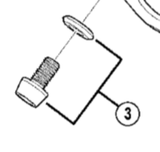 Shimano Spares FD-M771-10 cable fixing plate and bolt; M5 x 9 mm