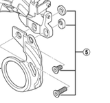 Shimano Spares FD-M780 bracket fixing bolt unit