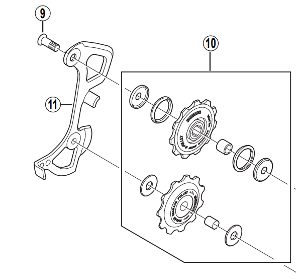 Shimano Spares RD-M770 inner plate GS