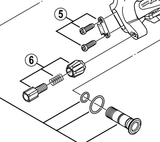 Shimano Spares RD-M760 stroke screws / plate