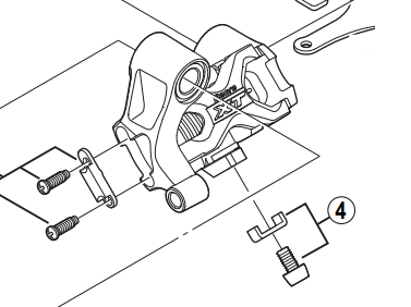 Shimano Spares RD-M770 cable fixing bolt and plate