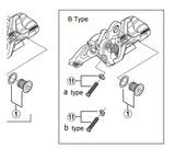 Shimano Spares RD-M772 B-tension adjusting screw and plate B-type