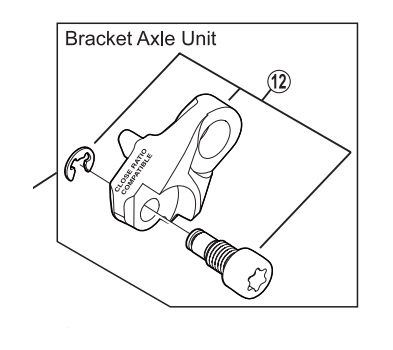 Shimano RD-M810 bracket axle unit