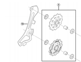 Shimano Spares RD-TX35 tension and guide pulley set