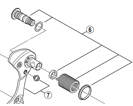 Shimano Spares RD-7900 plate axle assembly