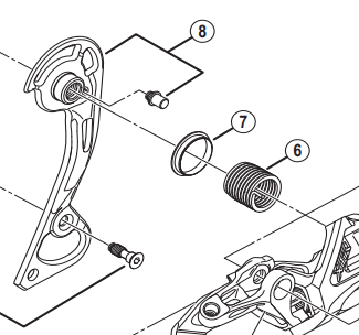 Shimano Spares RD-M980 outer plate assembly; GS-type