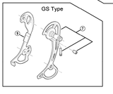 Shimano Spares RD-F800 inner plate; GS-type