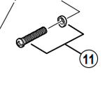 Shimano Spares RD-M820 adjusting screw and plate; M4 x 20 mm