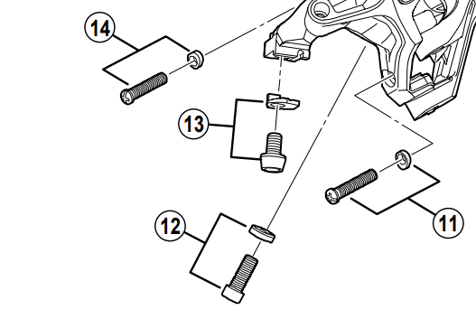 Shimano Spares RD-M820 adjusting screw and plate