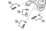 Shimano Spares RD-M820 adjusting screw and plate