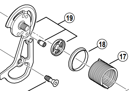 Shimano Spares RD-M820 outer plate assembly; SS type