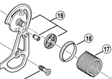 Shimano Spares RD-M820 outer plate assembly; SS type