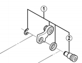 Shimano Spares RD-M640 bracket axle unit for downhill mode