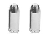 ETC Bullets Valve Caps Schraeder Silver