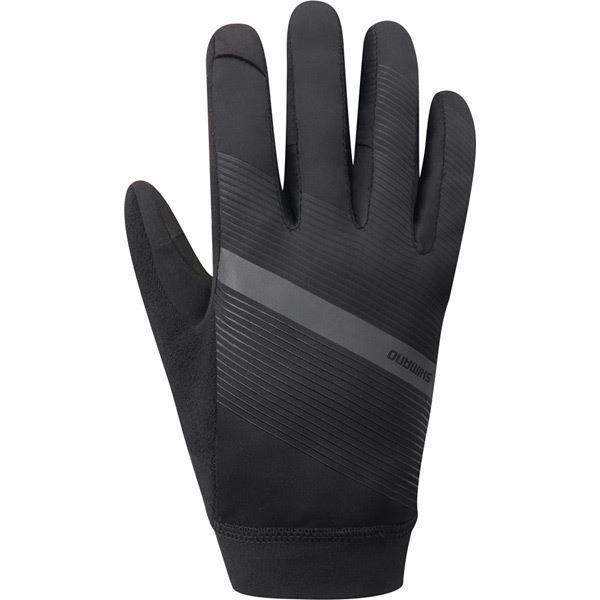 Shimano Clothing Unisex Wind Control Glove; Black; Size L