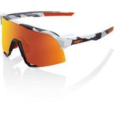 100% Glasses S3 - Soft Tact Grey Camo - HiPER Red Multilayer Mirror Lens