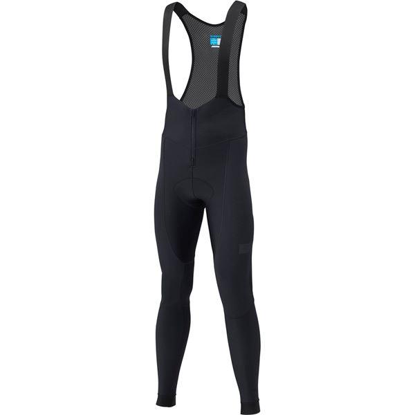 Shimano Clothing Men's Evolve Wind Bib Tights, Black, Size M