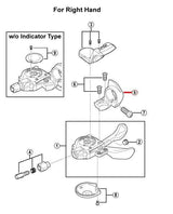 Shimano Spares SL-M660-A Right Hand Bracket Without Indicator - Y6MP01410