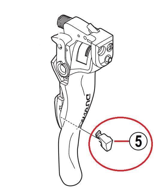 Shimano Dura-Ace ST-7900 Left Hand Release Lever Support - Y6RU87010